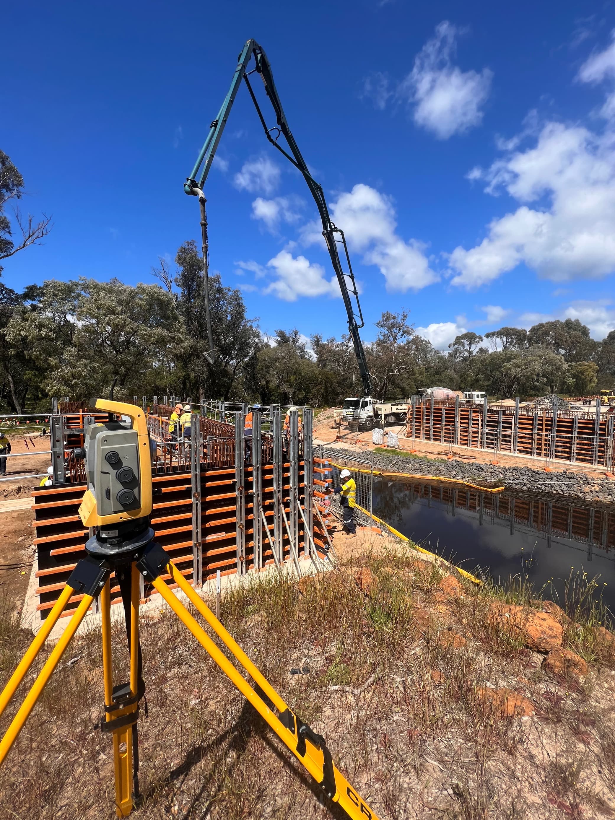 Bridge and drainage survey support on Bussell Highway