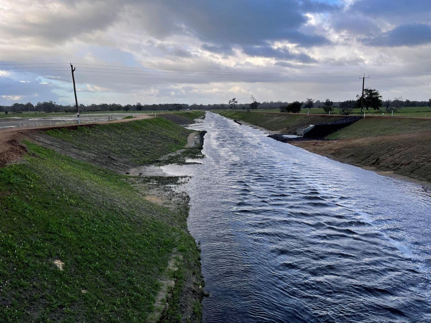 Drainage structure set-out for Vasse Diversion Drain