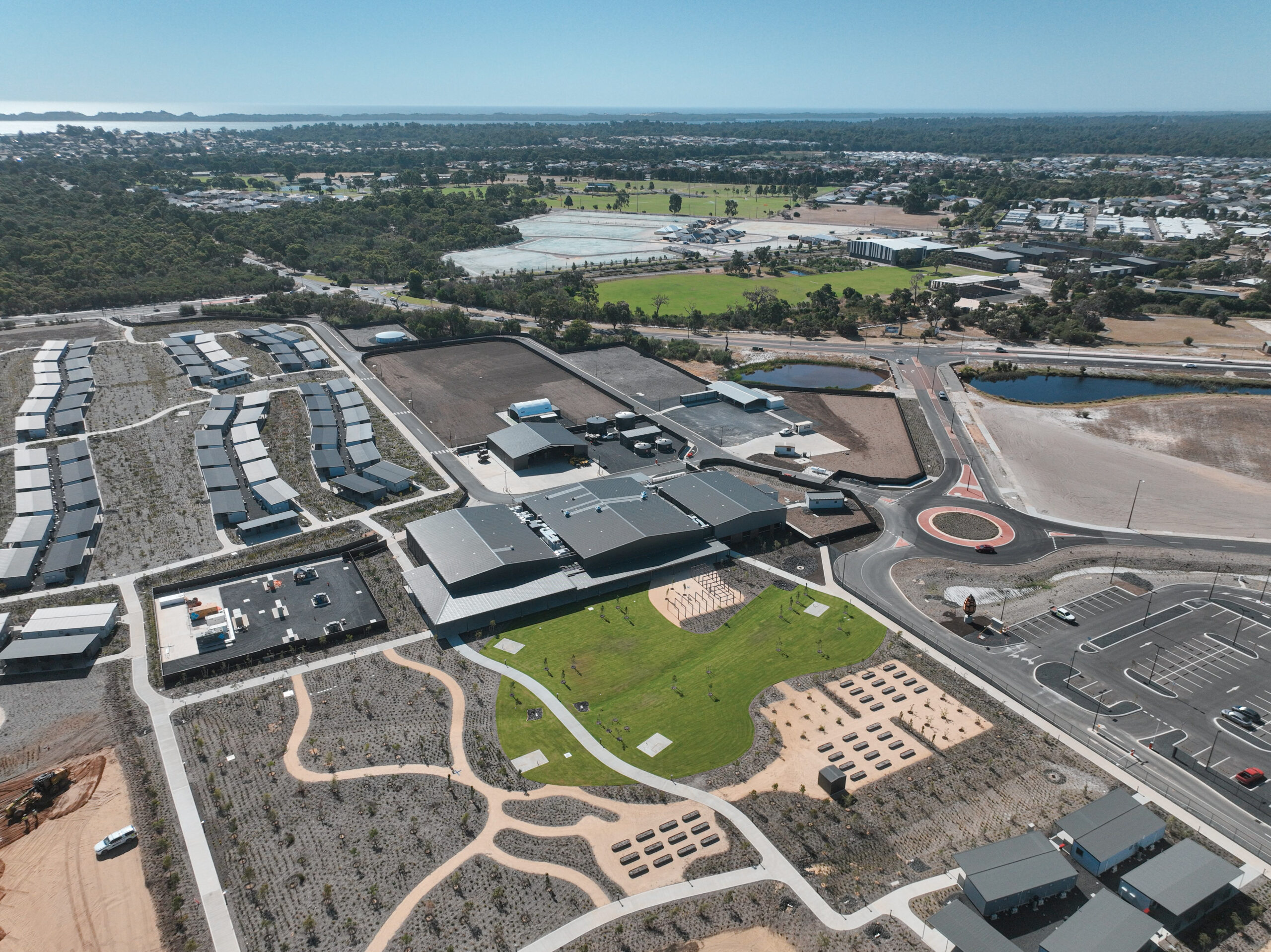 Surveying Paris Grove accommodation village construction site in Australind