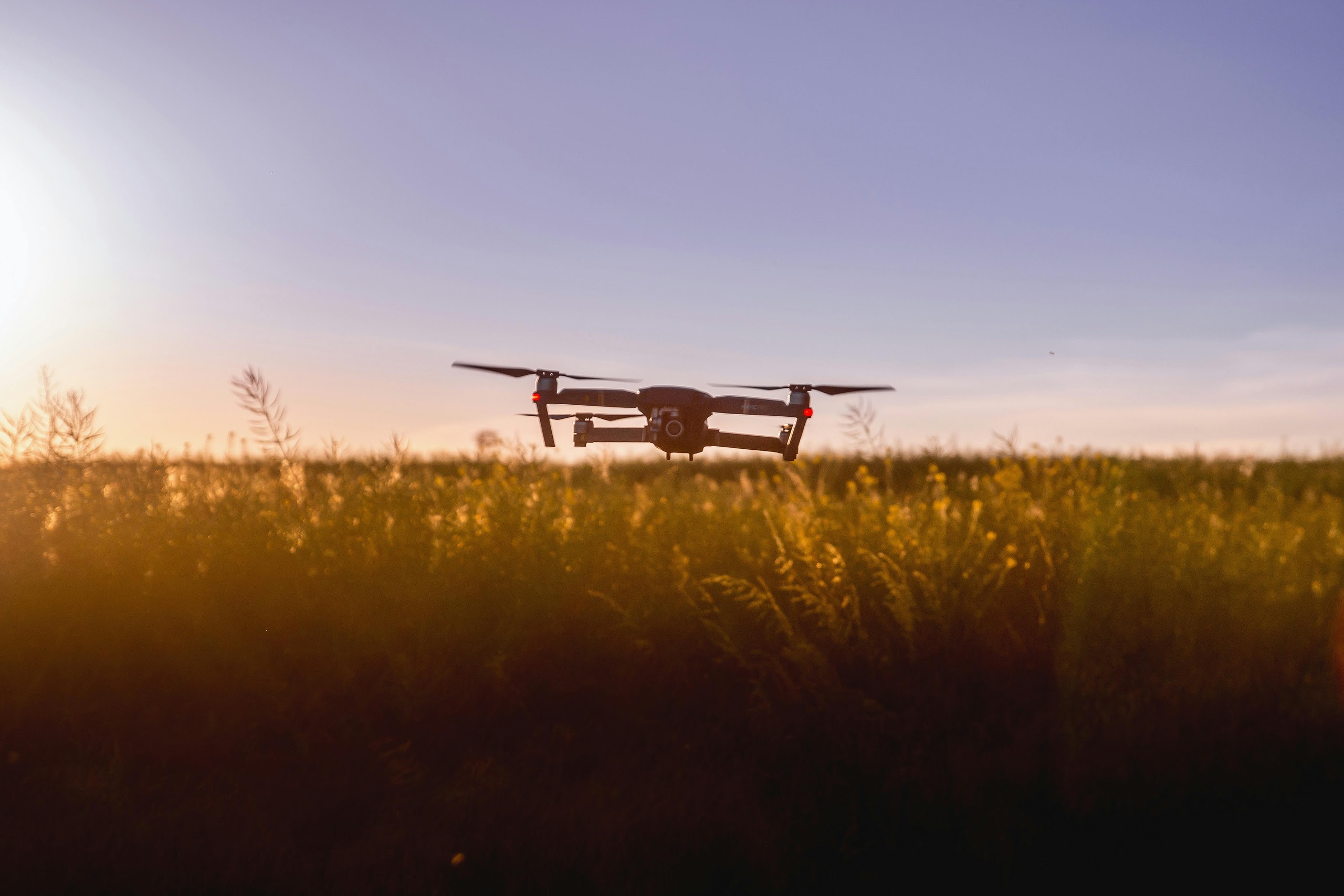 UAV aerial survey over an earthworks and civil construction site